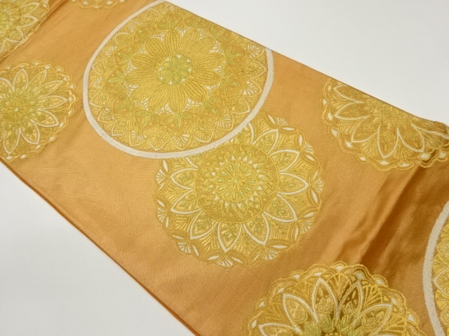 JAPANESE FUKURO OBI / WOVEN FLOWER CREST